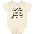 thumbnail image 3 of Inktastic I Can't Wait to Meet You Grandma Baby Announcement Boys or Girls Baby Bodysuit, 3 of 5