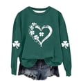 thumbnail image 4 of SDNall Chandail à Capuchon à Manches Longues pour Enfants de la Saint-Patrick, Chandail Molletonné Doux Doublé pour Filles, Chandail Décontracté à Col Rond pour le Printemps, l'Automne et l'Hiver, 4 of 5