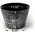 thumbnail image 2 of Fancy Whiskey Barrel Victorian Rustic Look 10X8 inches Flowerpot / Planter for Nursery Indoor, Outdoor, Garden Patio Office Ornaments Home Decor Use Long Lasting Reusable Light Weight, 2 of 3