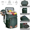 thumbnail image 5 of Backpack Cooler,Cooler Bag Insulated Leak Proof Travel Cooler Bag Waterproof Lunch Picnic Beach Work Trip Thermal Bag Drink Beverage Beer Bag Cooler Mushroom, 5 of 6