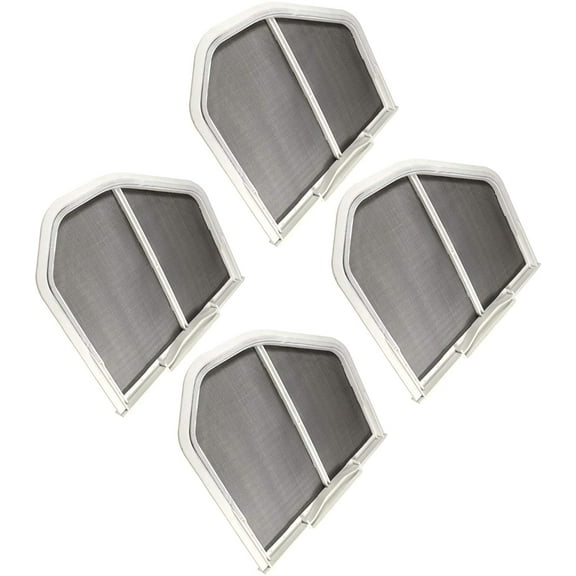 HQRP 4-Pack Dryer Lint Screen Filter Catcher Compatible with Whirlpool 3LCED9100WQ0 3LMEDC100YW2