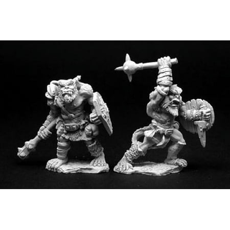 Reaper Miniatures Bugbear Warrior (2 Pieces) #02818 Dark Heaven Unpainted Metal