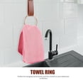 thumbnail image 2 of OULII hanging towel ring Towel Ring Light Brown Simple for Families 1Pcs, 2 of 8