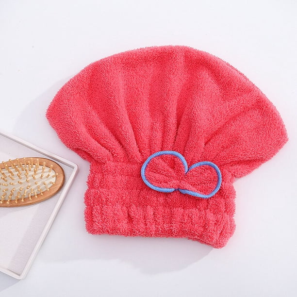 Toalla de microfibra de secado rápido para mujer, gorro de baño con lazo para Spa, accesorios de baño, gorro de ducha de diseñador