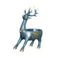 thumbnail image 4 of yotijay Cartoon Deer Statue Art Craft Ornament Desk Storage Tray Modern Resin Decorative Standing Blue, 4 of 9