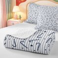 thumbnail image 4 of Manfei Happy Xmas Twin Quilt Set,Cute Christmas Candy Cane Twin Coverlet Set,2pcs,1 Bedspread and 1 Pillowcase, 4 of 7