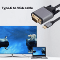 thumbnail image 2 of Cable adaptador USB 3.1 tipo C a VGA de 10 Gbps para pantalla HD de PC, portátil y monitor., 2 of 4
