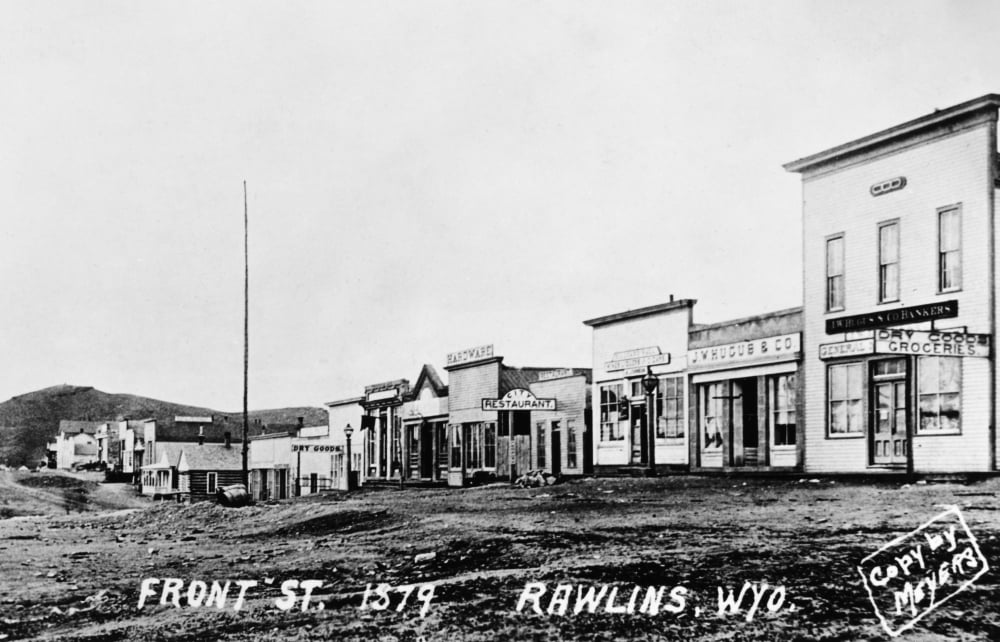 Wyoming Rawlins 1879 Nfront Street In Rawlins Wyoming Photograph 1879
