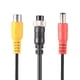 thumbnail image 5 of Adaptador Cable Extensión Cabeza Aviación 4 Pines A RCA (B), 5 of 9