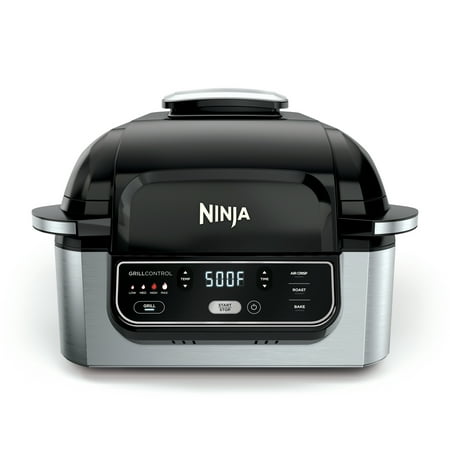 Ninja® Foodi™ 4-in-1 Indoor Grill with 4-Quart Air Fryer with Roast, Bake, and Cyclonic Grilling Technology, (Best Grill For Apartment Balcony)