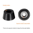 thumbnail image 3 of Uxcell Cutting Board Feet Non Slip Rubber Feet Bumpers with Screws 20 Set 0.59"x0.31", Black, 3 of 6