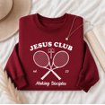 thumbnail image 4 of Jollimate Jesus Club Making Disciples Sweatshirt, Christian Athletic Faith Pullover, Gift for Women, 4 of 6
