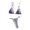 Purple, variant on Women's Spaghetti Strap Triangle Bikini Set Solid Color Two Piece High Cut Swimsuit Bathing Suits