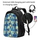 thumbnail image 2 of Easygdp Hawaiian Style Mochila para Laptop de Viaje con Puerto USB, Mochila para Laptop con Puerto de Carga USB para Mujeres y Hombres, 2 of 7