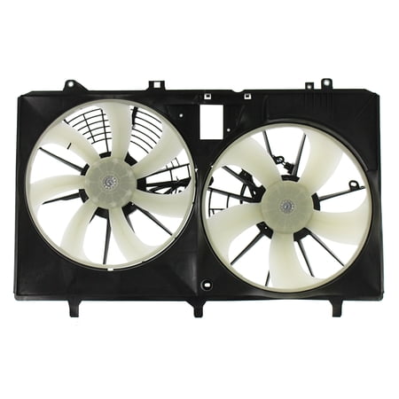 Agility Auto Parts 6010339 Dual Radiator and Condenser Fan Assembly for Toyota Specific Models