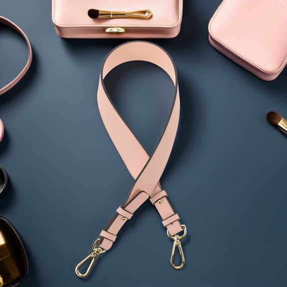 LOLIPPYY Pink Wide Shoulder Strap for Purse Replacement Adjustable PU Crossbody Bag Strap