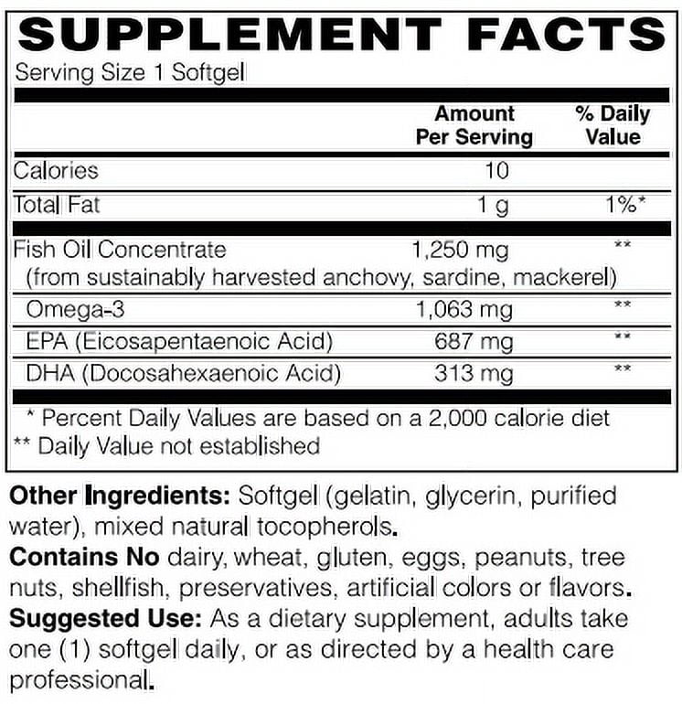 Ultra Omega-3 Softgel by BariatricPal - Powerful & No Aftertaste!