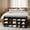 Black and Gray, variant on LEDREM Shoe Bench With Storage, Shoe Bench For Entryways, 15-Compartment Organizer with Removable Cushion, 440lb Capacity, White