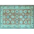 thumbnail image 1 of Ahgly Company Indoor Rectangle Oriental Light Blue Traditional Area Rugs, 7' x 9', 1 of 4
