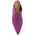 thumbnail image 4 of YDN Women Sexy Kitten Low Heel Mules Pumps Pointed Closed Toe Loafers Backless Slip On Sandals Suede Comfort Shoes Size 11 Orchid, 4 of 4