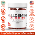 thumbnail image 3 of Hallosmine Gummies Circulation & Vein Support, 30 Chewable Gummies with Diosmin, Horse Chesnut, Hesperidin, Beet Root & Gotu Kola, 30 Servings, 3 of 9