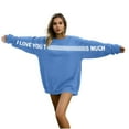 thumbnail image 3 of Funny Valentines Day Shirt for Couples, I Love You This Much Matching Sweatshirts Oversized Long Sleeve Pullover Cute Valentine's Day Outfits, 3 of 8