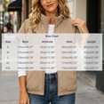 thumbnail image 3 of NominalSnug Women Short Sleeve Quilted Vest Stand Collar Zip Up Lightweight Padded Outerwear With Side Pockets, 3 of 8