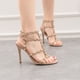 thumbnail image 3 of Estilo europeo y americano retro sexy tacones altos charol remache de metal sandalias sexy zapatos romanos, 3 of 5