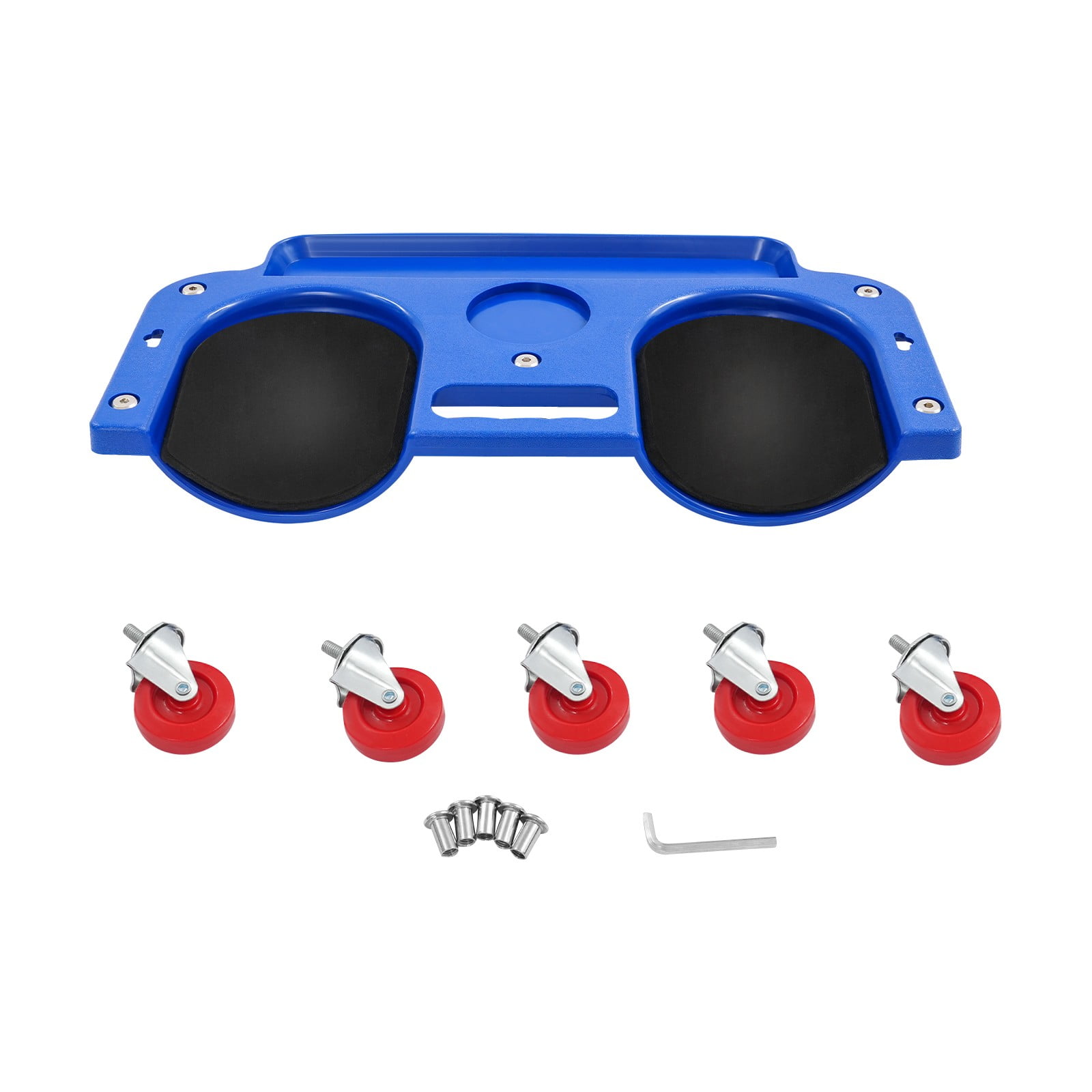 DENEST Kneeling Board with Wheels, Blue, Rolling Knee Pad/Creeper, Tire Repair Tool