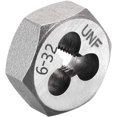 thumbnail image 1 of HUGFEGWE Hex Rethreading Die, UNC 6-32 Carbon Steel Thread Die, Hex Rethreading Die Machine Thread Die, Hexagon Taper Pipe, 2 Pcs CJB91-22810, 1 of 7