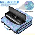 thumbnail image 6 of Zipper Binder with Shoulder Strap 2 inch 3 Ring Waterproof File Folder Organizer Bag 500 Sheet Glittering Mermaid Scales, 6 of 8