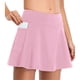 thumbnail image 2 of Faldas pantalón con bolsillos y pantalones cortos de tenis - Poliéster spandex, cintura alta, ropa deportiva, 2 of 8