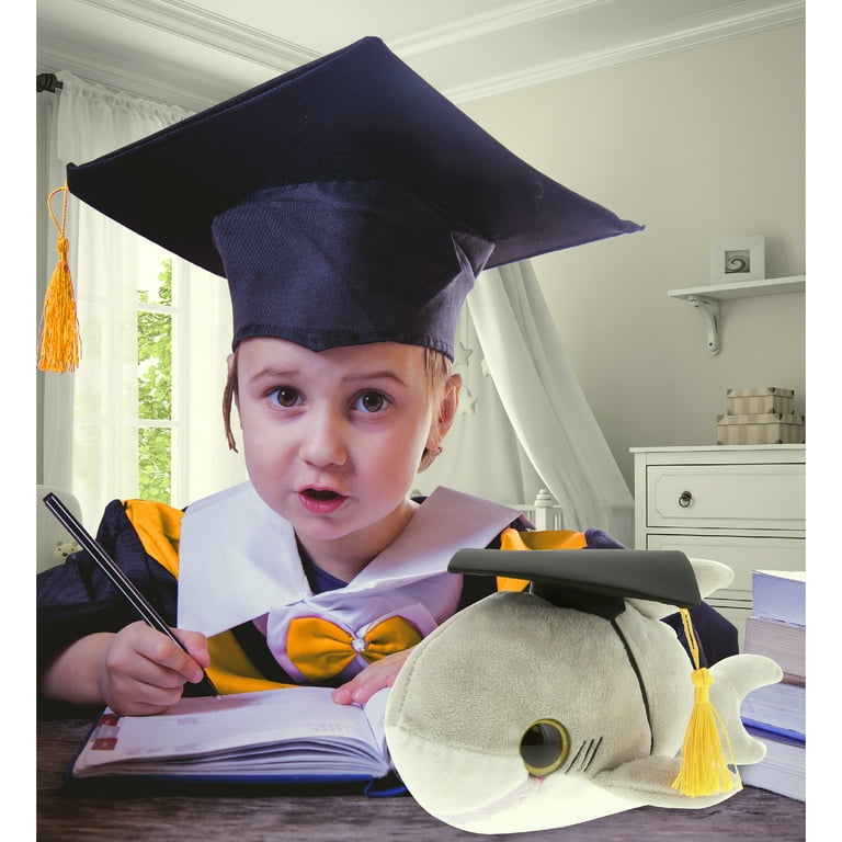 DolliBu Graduation Outfit for Stuffed Animals Cute Set of Gown Cap with Yellow Tassel Small Walmart