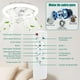 thumbnail image 4 of Ventilador de Techo con Luz LED y Control Remoto, RGB 16 Colores, 3 Velocidades, Luz Regulable 3200K, 4 of 8