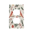 thumbnail image 3 of Switch Panel Switch Decoration 2.76x4.53x0.28 Inches Duplex Outlets Switch Plate Wall Plates Living Room Kitchen Bedroom Study Switches Christmas Cute Red Bird, 3 of 8