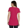 thumbnail image 5 of Inkmeso Womens Short Sleeve Button Tunic Top Cotton Tee Long Length Tshirt For Leggings, 5 of 8