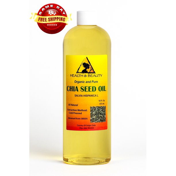 CHIA SEED OIL ORGANIC UNREFINED VIRGIN CARRIER COLD PRESSED NATURAL
