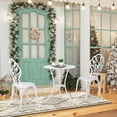 thumbnail image 2 of Outsunny 3 Pieces Patio Bistro Set for Balcony, White, 2 of 10