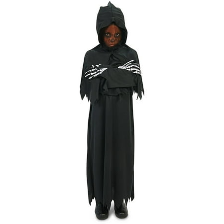 Hooded Dark Grim Reaper Child Halloween Costume