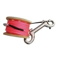 thumbnail image 3 of Scuba Diving Finger Reel Guide Spool Durable High Visibility Durable High Scuba 15m Line Dual Ended Bolt Snap Gold, 3 of 9