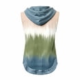 thumbnail image 5 of GERsome Hooded Tank Tops Women's Sleeveless Shirts Trendy Print Color Block Summer Casual Blouses A-Green Size XL, 5 of 7