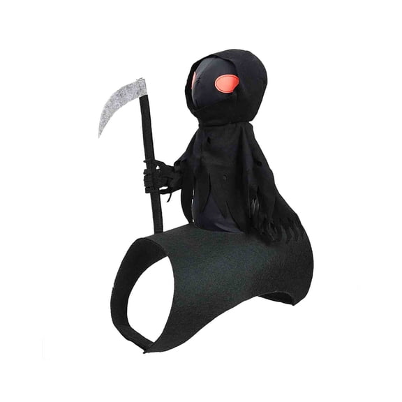 Leeye Dark Blue Halloween Spider Pet , Plush Spider Dog Cat Outfit with Realistic Furry Legs, Adjustable Cosplay Apparel for Small Medium Pets Halloween Party
