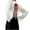 White, variant on Women's Sexy Backless Sweater Tie Back Long Sleeve Top Loose Fit Stretchy Knit Nylon Spandex Matte Pullover Crew Neck Casual Chic S-L