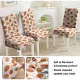 thumbnail image 6 of 4 Pcs Fall Dining Chair Covers, Autumn Pumpkin Maple Leaves Buffalo Check Stretch Removable Washable Seat Slipcovers, Thanksgiving Kitchen Dining Room Hotel Decor, 6 of 6