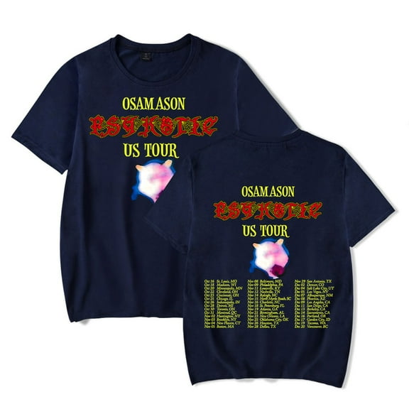 OsamaSon merch 2025 PSYKOTIC TOUR  tshirt crewneck short sleeve tshirt men/women rapper hip hop  tops