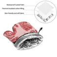 thumbnail image 6 of Pofeuu Red Meat Print Oven Mitts and Pot Holders 4 pcs Set,High Heat Resistant 500 Degree Extra Thicken Long Kitchen Cotton Oven Glove for Cooking, 6 of 6