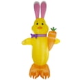 thumbnail image 1 of Northlight Inflatable Lighted Chick with Carrot Outdoor Easter Decoration - 6', 1 of 5