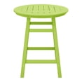 thumbnail image 3 of Costaelm Paradise Outdoor HDPE 35" Round Counter Height Patio Bar Table, Lime, 3 of 9