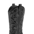 thumbnail image 2 of Women's Cowboy Boots Square Toe Embroidered Western Boots Chunky Heel Mid Calf Cowgirl Fashion Boots, 2 of 5