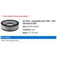 thumbnail image 2 of Air Filter - Compatible with 1988 - 1995 Chevy K1500 1989 1990 1991 1992 1993 1994, 2 of 2